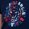 Bidi Badu New York Chill Dunkelblau Rot Damen T-Shirt