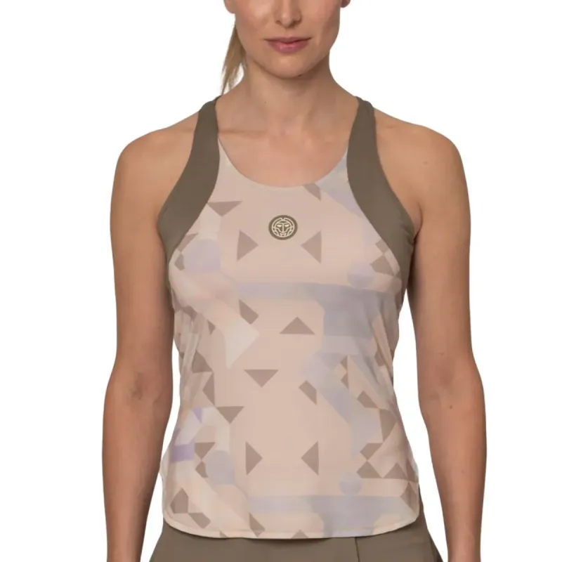 Camiseta Bidi Badu Paris Beige Mujer