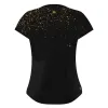 Bidi Badu Paris Capsleeve Schwarz Gold Damen T-Shirt