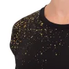 Bidi Badu Paris Capsleeve Schwarz Gold Damen T-Shirt
