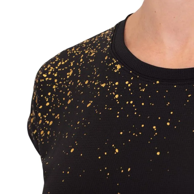 Bidi Badu Paris Capsleeve Schwarz Gold Damen T-Shirt
