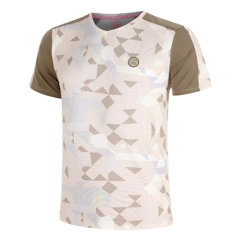 Bidi Badu Paris Camiseta V-Neck Bege Marrom