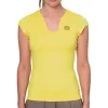 Camiseta Bidi Badu Spectrum Amarillo Mujer Mit V-Ausschnitt