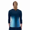 Bidi Badu Spectrum Damen-T-Shirt mit V-Ausschnitt Aqua Dunkelblau