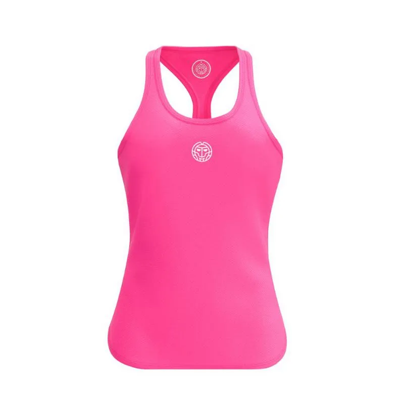 Camiseta Bidi Badu Tirantes Tripulação Rosa Junior