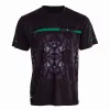 Schwarzes Crown Atlanta Schwarz-Grunes T-Shirt