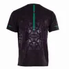 Schwarzes Crown Atlanta Schwarz-Grunes T-Shirt