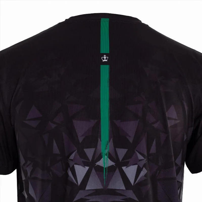 Schwarzes Crown Atlanta Schwarz-Grunes T-Shirt