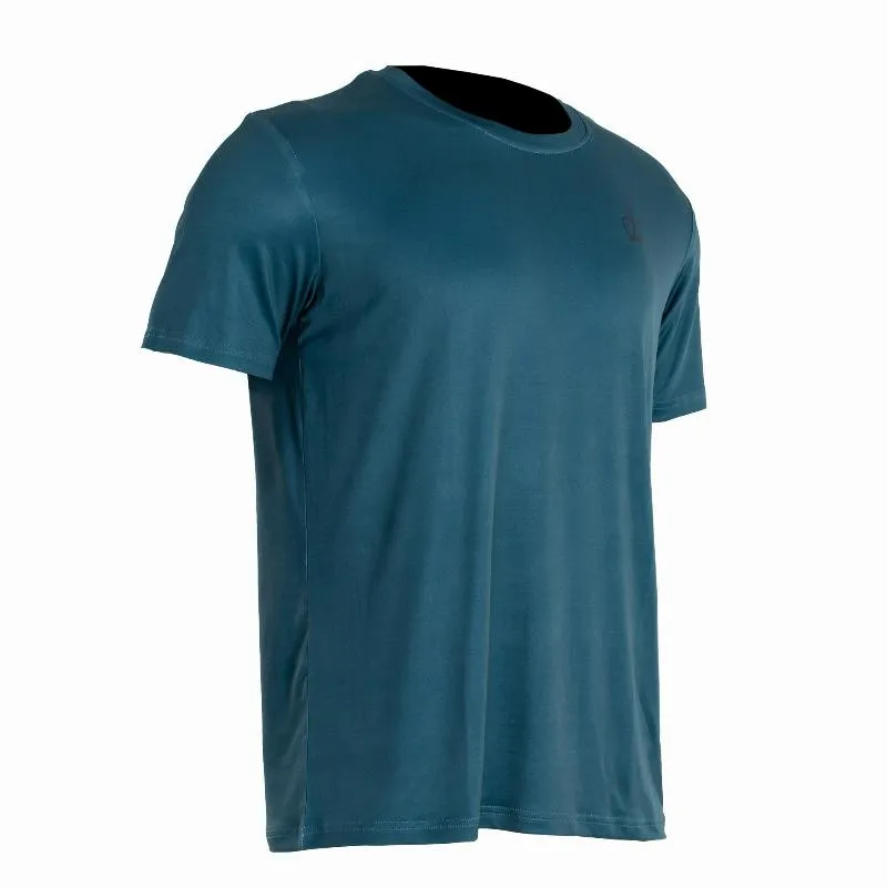 Schwarzes Crown Cancun Hellblaues T-Shirt