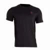 Schwarzes T-Shirt mit schwarzer Krone Cancun