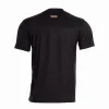 Schwarzes T-Shirt mit schwarzer Krone Cancun