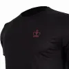 Schwarzes T-Shirt mit schwarzer Krone Cancun