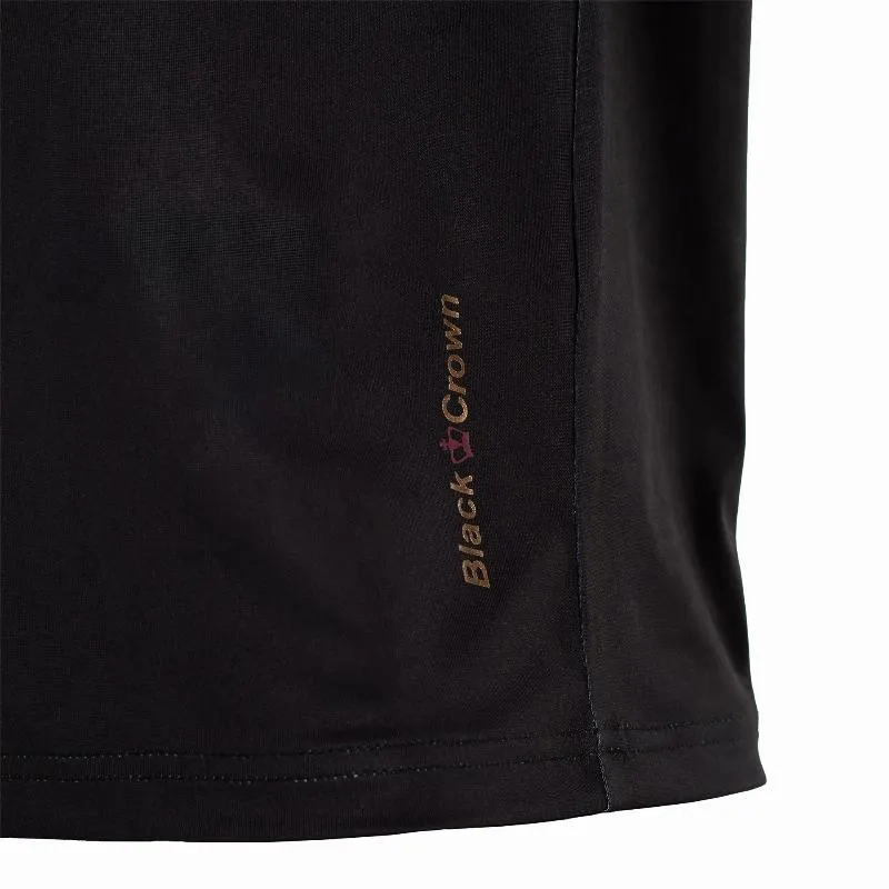 Schwarzes T-Shirt mit schwarzer Krone Cancun