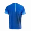 Schwarzes T-Shirt mit Krone in Dallas Blau