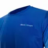 Schwarzes T-Shirt mit Krone in Dallas Blau