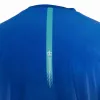 Schwarzes T-Shirt mit Krone in Dallas Blau