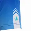 Schwarzes T-Shirt mit Krone in Dallas Blau