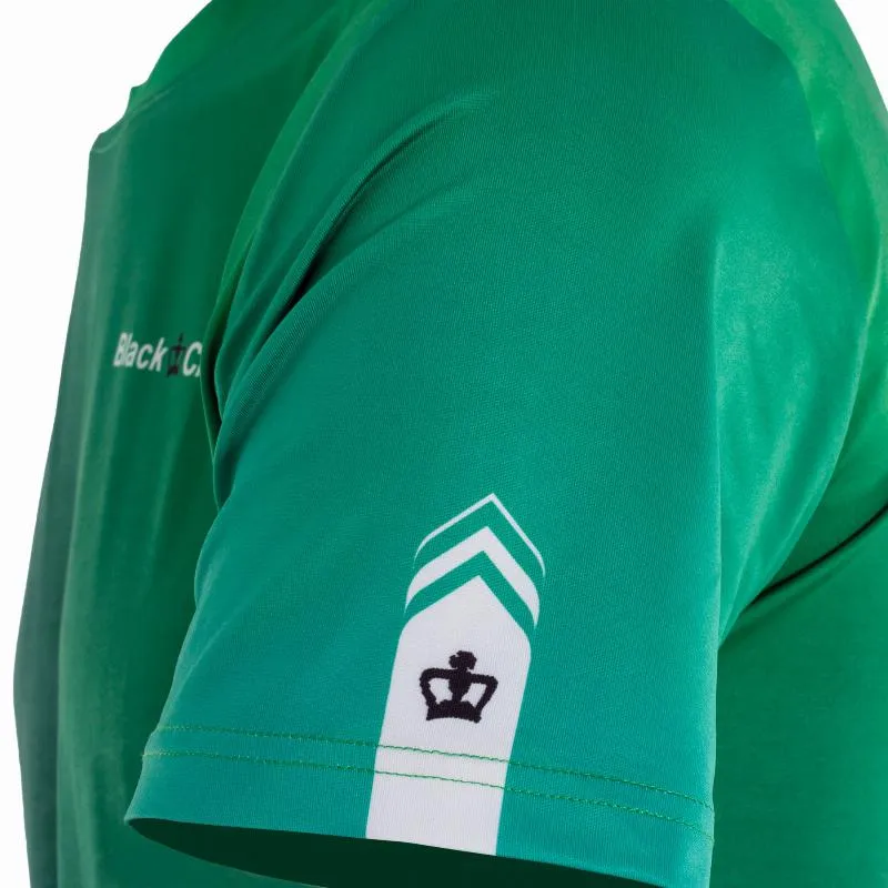 Schwarzes T-Shirt mit Krone in Dallas Grun