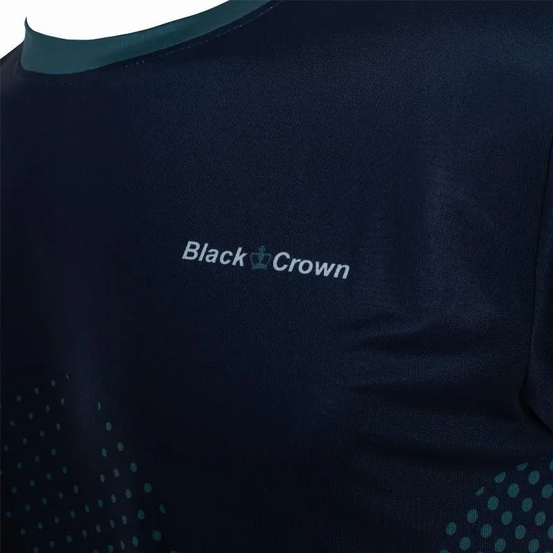 Schwarzes Crown Monterrey Marineblaues T-Shirt
