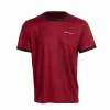 Schwarzes Crown Monterrey Burgunderfarbenes T-Shirt