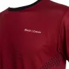 Schwarzes Crown Monterrey Burgunderfarbenes T-Shirt