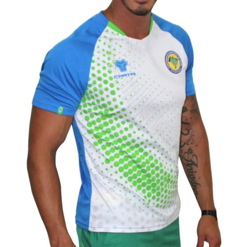 Cartri Brasilien Eitor Weiß Blau Junior T-Shirt
