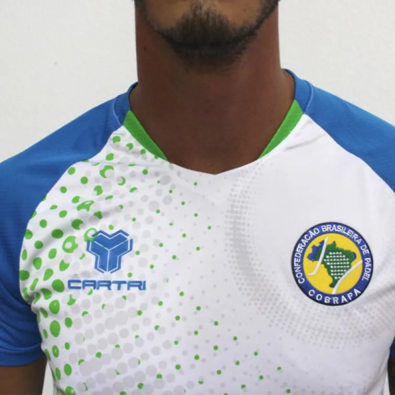 Cartri Brasilien Eitor Weiß Blau Junior T-Shirt