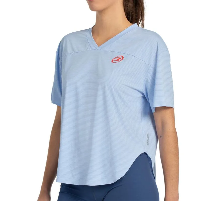 Bullpadel Bea Gonzalez Belvis himmelblaues T-Shirt