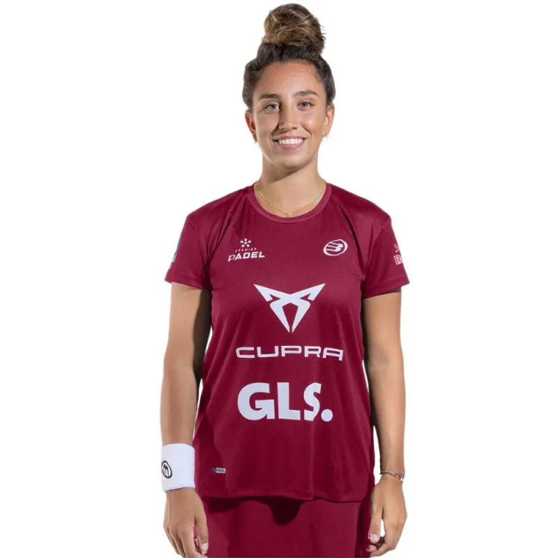Bullpadel Bea Gonzalez Premier Padel Ethische Kirsche T-Shirt