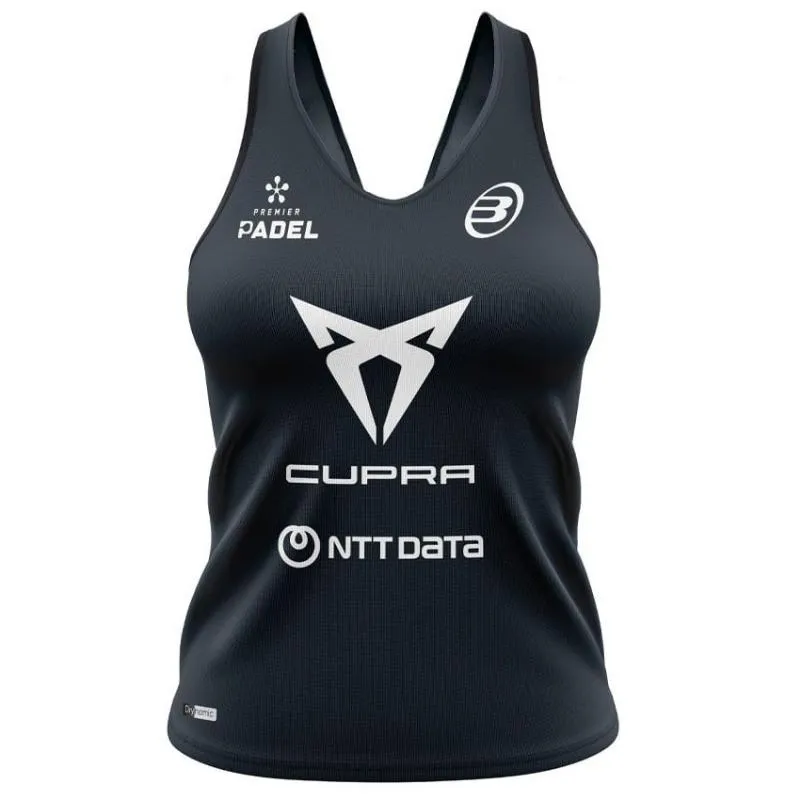 Bullpadel Delfi Brea Premier Padel Brete T-Shirt Preto