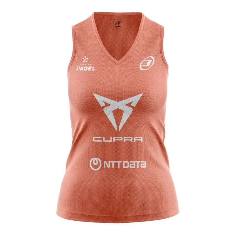 Camiseta Bullpadel Delfi Brea Premier Padel Porru Grapefruit