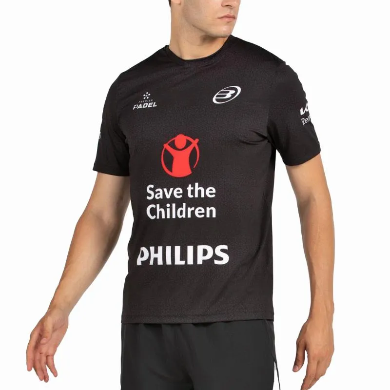 Bullpadel Di Nenno Mofero Premier Padel T-Shirt in Schwarz