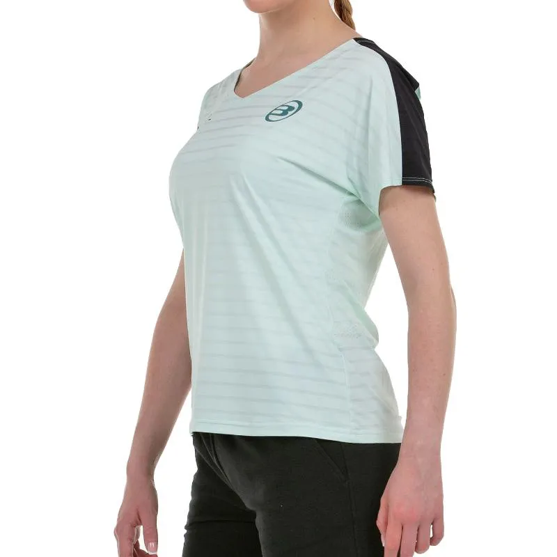 Bullpadel Gemma Triay 25V Wassergrün Zweifarbiges T-Shirt
