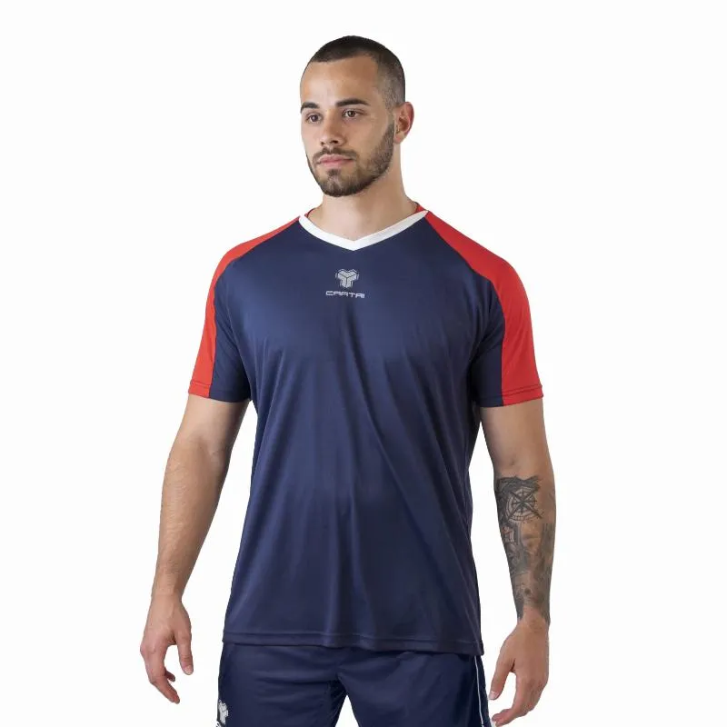 Camiseta Cartri School Vermelha Azul Marinho