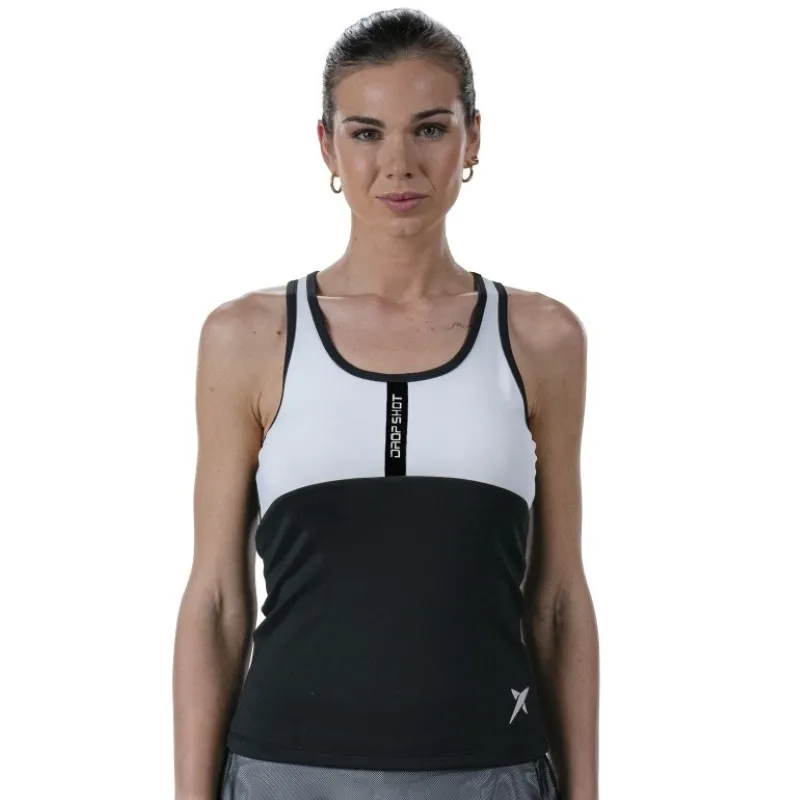 Camiseta Drop Shot Onix Preto Branco