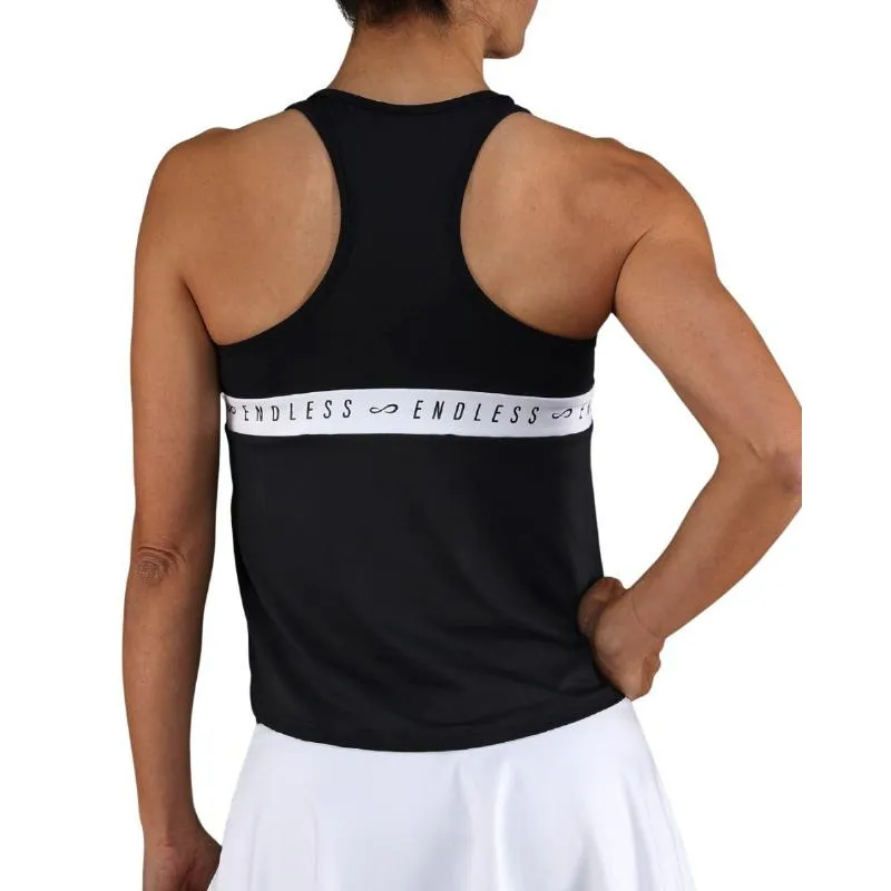 Camiseta Preta Branca Endless Allure