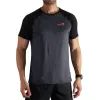 Camiseta Endloses, temperamentvolles Sechseck, Titan Negro