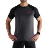 Camiseta Endloses, temperamentvolles Sechseck, Titan Negro