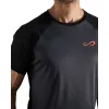 Camiseta Endloses, temperamentvolles Sechseck, Titan Negro