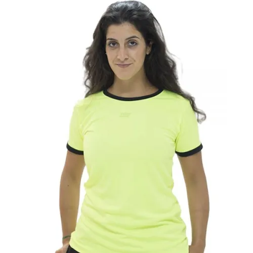 Enebe Strong Yellow Fluor T-Shirt fur Damen