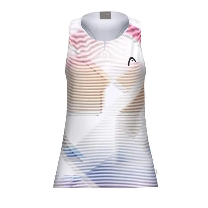 Camiseta Feminina Branca Azul Head Agility
