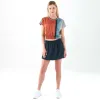 Head Crop Top T-shirt Corail Femmes