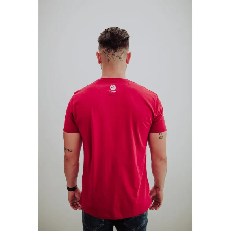 Essência da camiseta louca Borgonha Branca