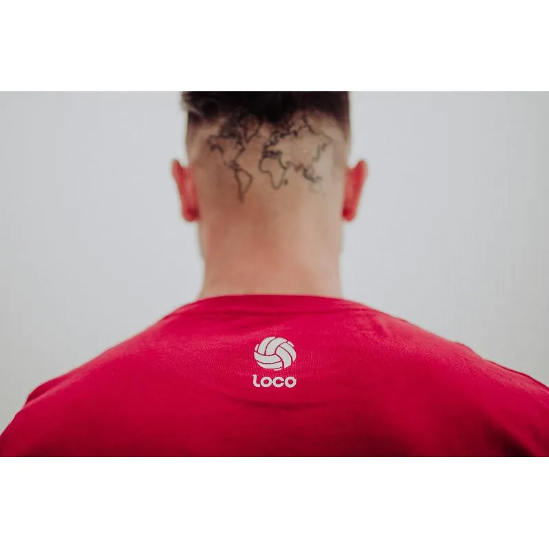 Essência da camiseta louca Borgonha Branca