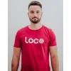 Essência da camiseta louca Borgonha Branca