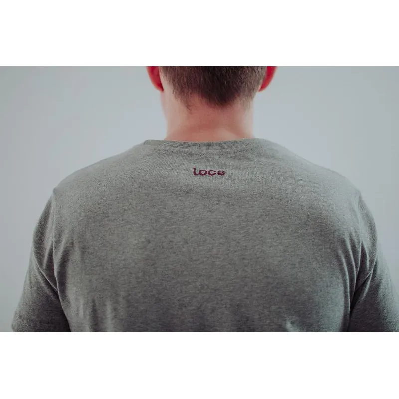 Loco Originale Grau Burgund T-Shirt