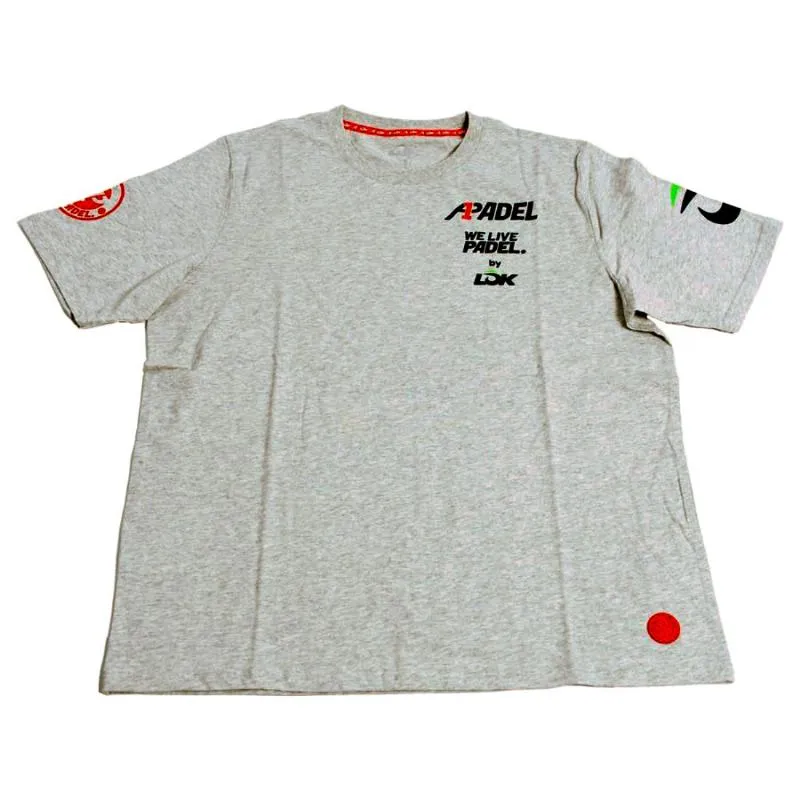 Lok Camiseta A1 Padel Bridger Cinza Melange