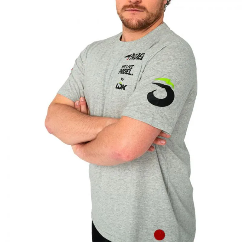 Lok A1 Padel Bridger Grau Melange T-Shirt