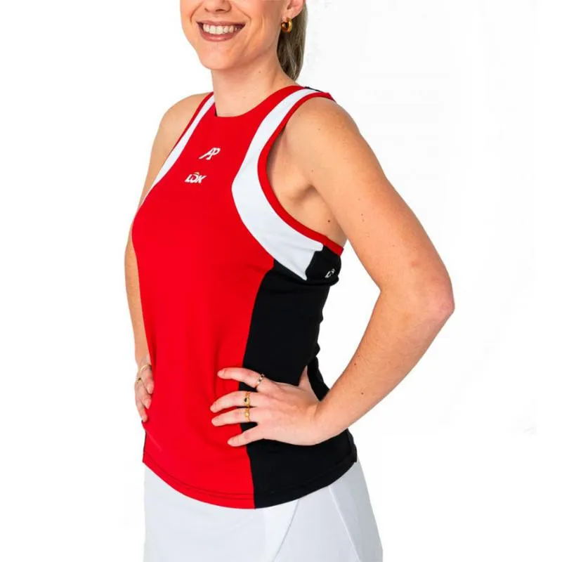 Lok A1 Padel Elch Weiß Schwarz Damen T-Shirt