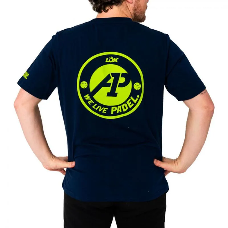 Lok A1 Padel Glacier Marineblaues T-Shirt